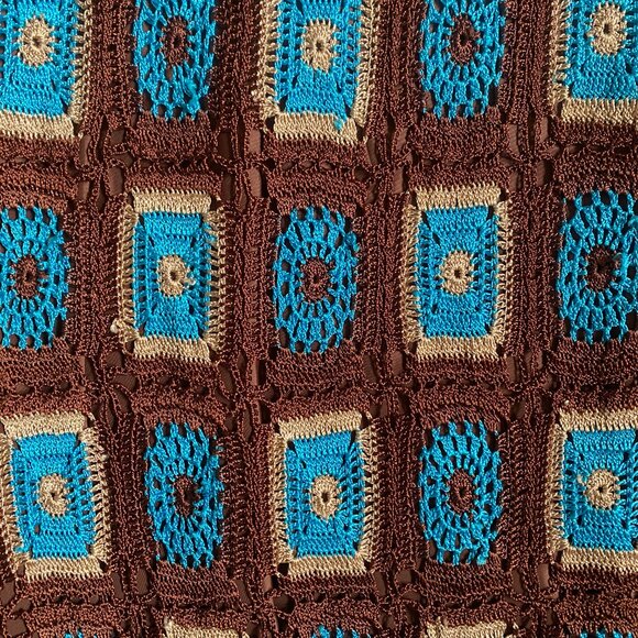 Rare Vintage 1990s Sue Wong Boho Crochet Dress, Size S - Picture 9 of 9